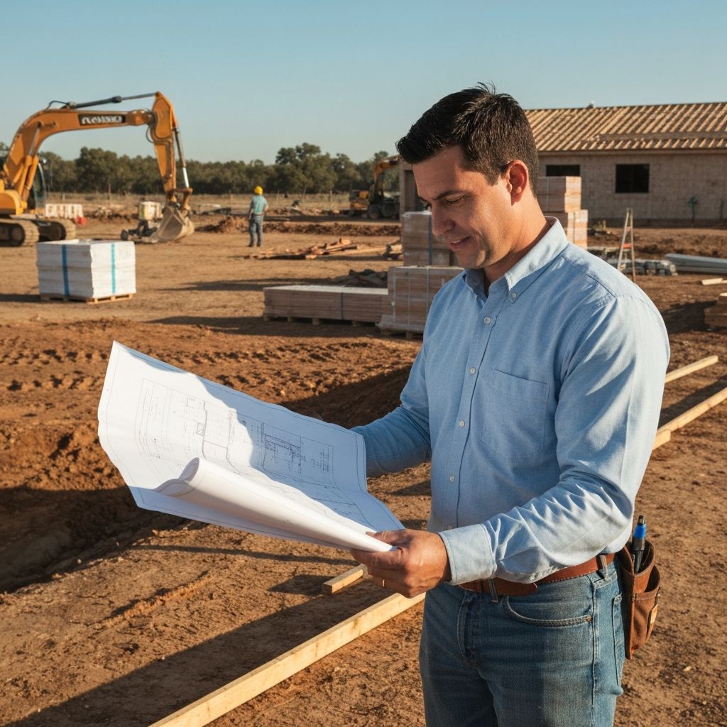 Adam Flores on construction site